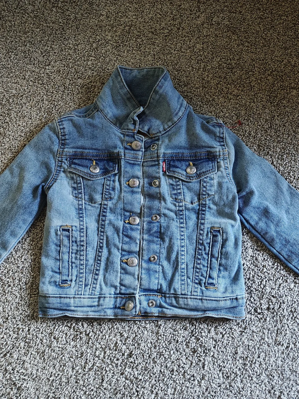 Levi's Light Blue Kids Denim Jacket with High Collar Size 4t